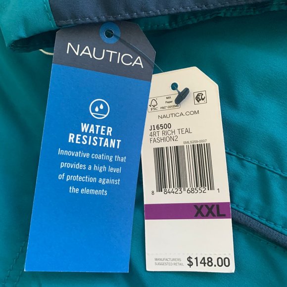 Men's 2XL Nautica Rain Jacket #298 - Picture 14 of 14
